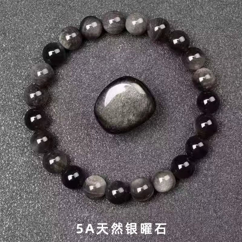 High Quality Elastic Stretch for Bracelet for Women 8mm Fashion Crystal Beaded Natural Stone Agate Trendy Quartz Jewelry Gift