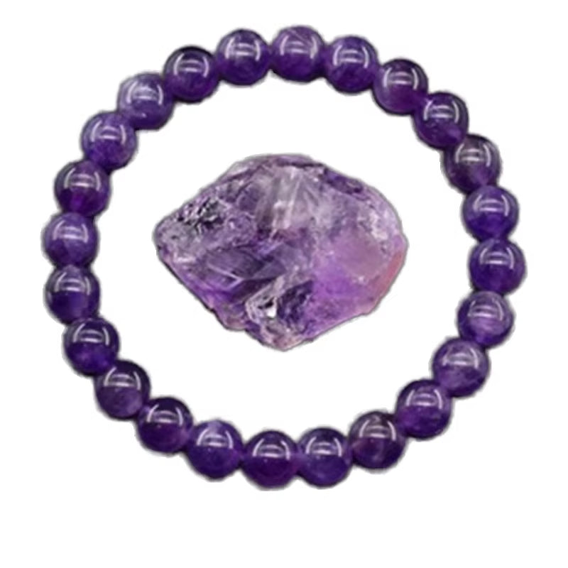 High Quality Elastic Stretch for Bracelet for Women 8mm Fashion Crystal Beaded Natural Stone Agate Trendy Quartz Jewelry Gift