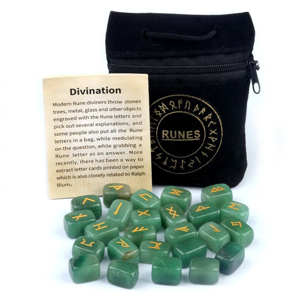 Nordic Hand polished Spritual Nunes Stones Bag