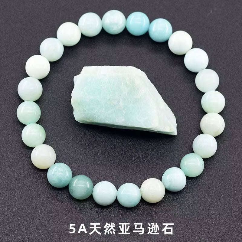 High Quality Elastic Stretch for Bracelet for Women 8mm Fashion Crystal Beaded Natural Stone Agate Trendy Quartz Jewelry Gift